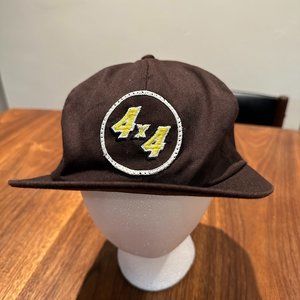 Vintage 90's Brown Farmer's Hat 4x4